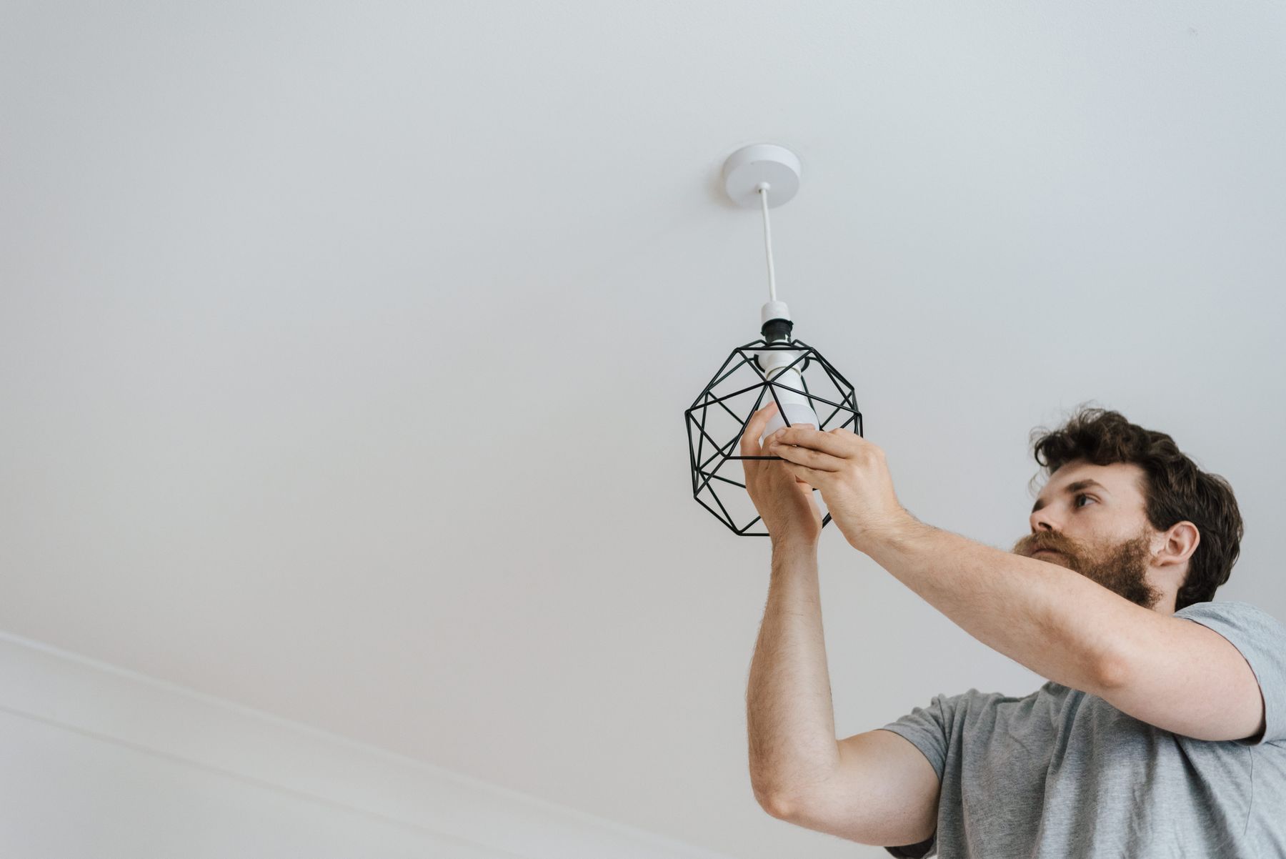 Lighting installation at work